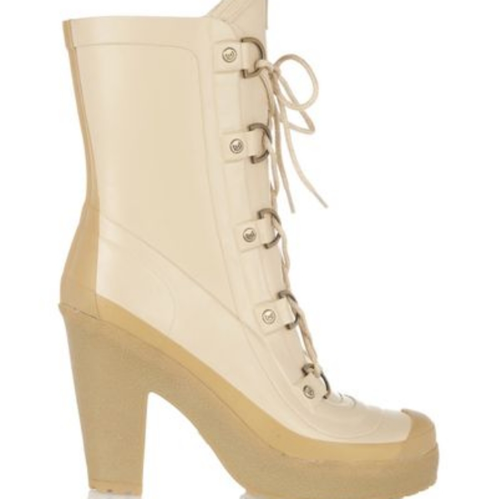 Hunter Lace-up Heel Boots